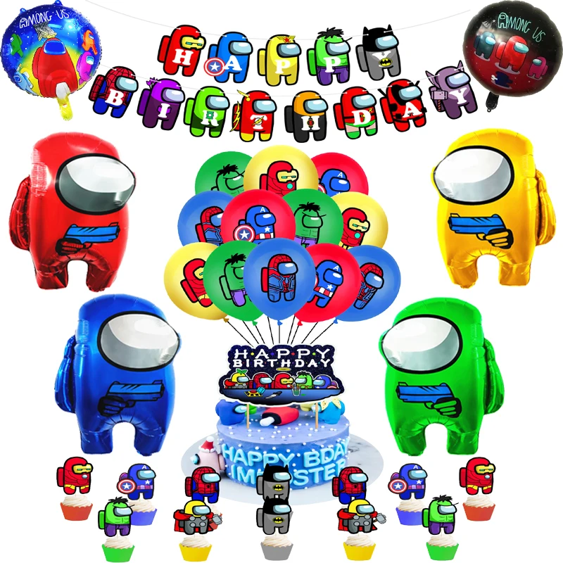 1 комплект фольгированные воздушные шары с надписью Crewmate |