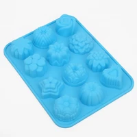 silicone flower rose chocolate cake soap mold baking ice tray mould silicone fondant coffee chocolate mold