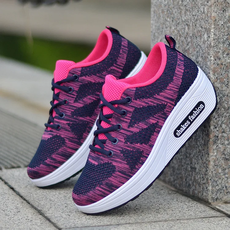 

Women Sneakers Ladies Shoes Platform Wedges Women's Sneakers Mesh Breathable Increased Women's Shoes Casual Zapatillas Mujer