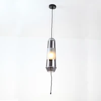 nordic bedroom bedside small pendant lights glass single head creative postmodern personality cafe bar restaurant led lamps