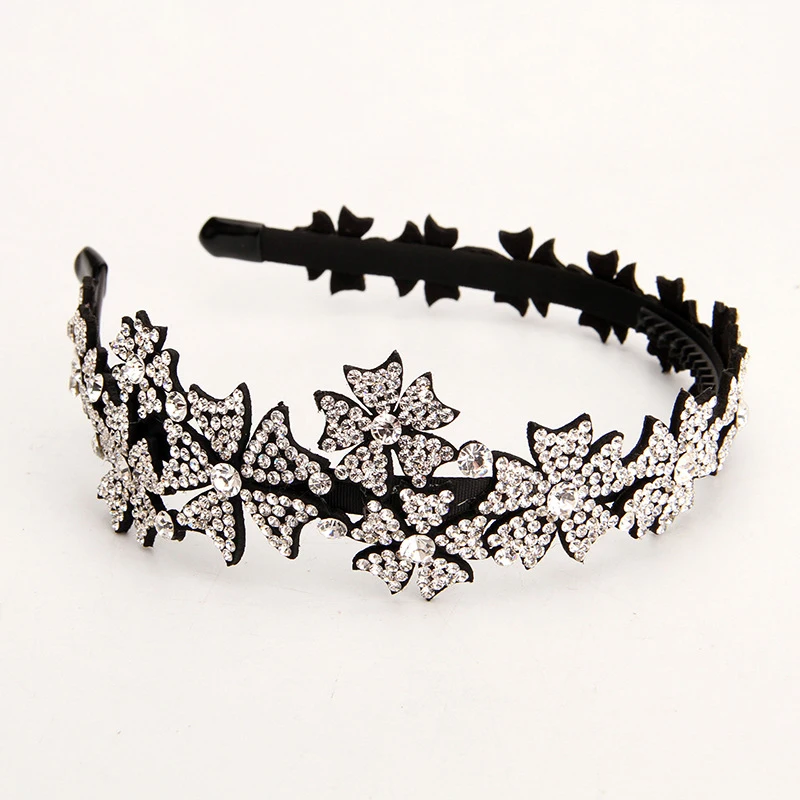 Корейская девушка простая Изысканная узкая звезда головная повязка с цветами