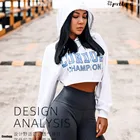 Женский пуловер с длинным рукавом, уличная толстовка с капюшоном, короткие укороченные топы, женские спортивные рубашки, свитшот, осень 2021