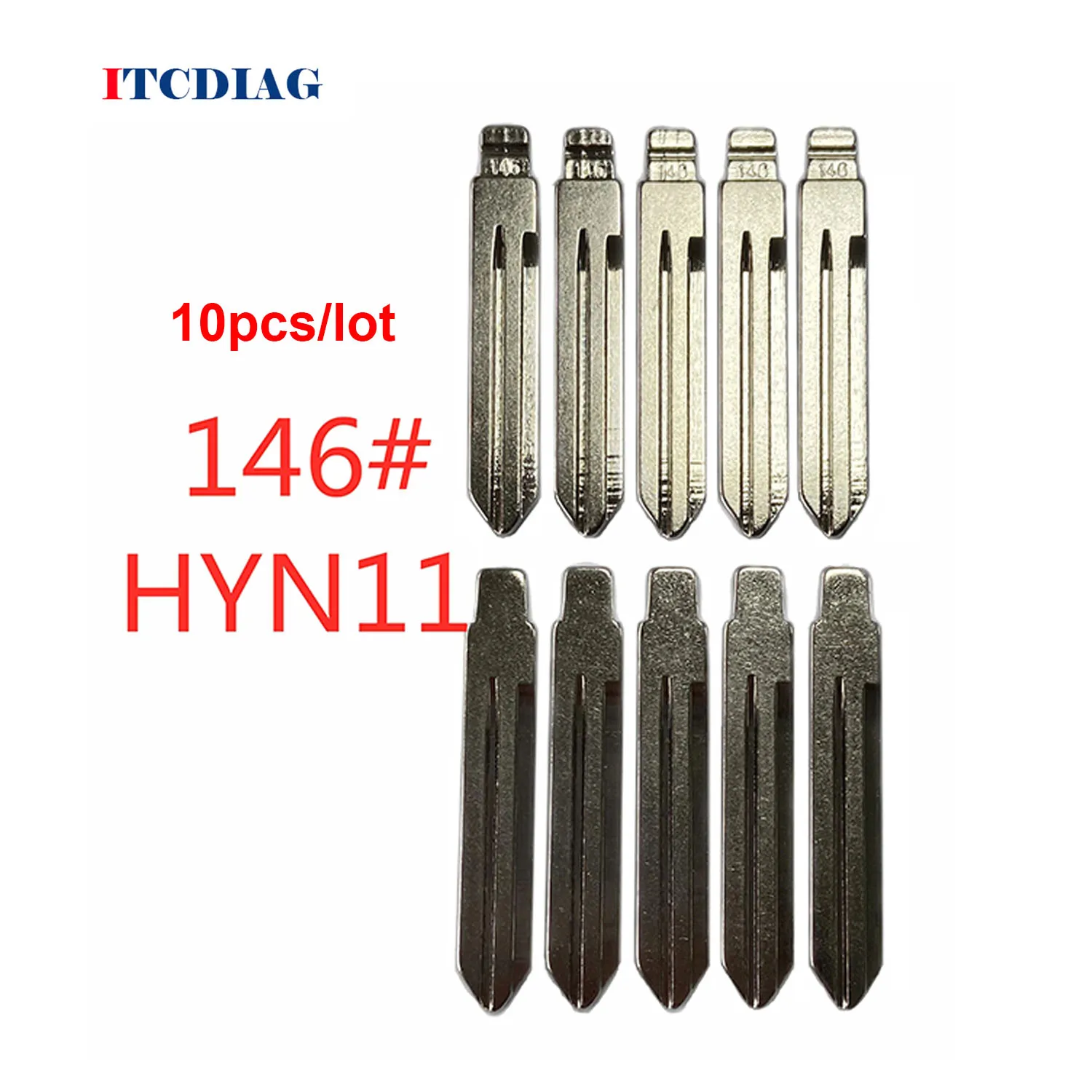 

10pcs/lot #146 lishi HYN11 Metal Blank Uncut Flip KD VVDI Remote Key Blade For Hyundai MISTRA Auto Replacement Parts