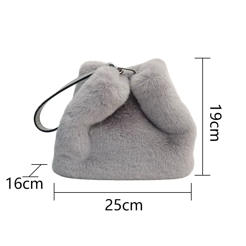 

2021 New Women Plush Shoulder Bag Shopping Luxury Handbags Messenger Bag Female Gifts Bag Crossbody Bags Lady Hot Selling Gift