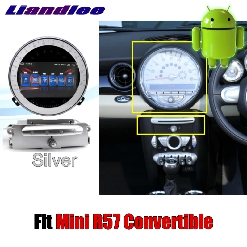 Liandlee Автомобильный мультимедийный без dvd плеера NAVI для Mini Convertible R57 2009 ~ 2017 Android