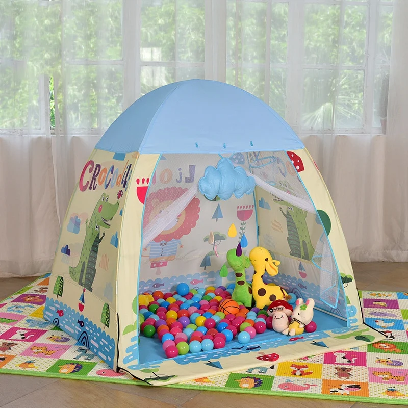 

Палатка детская складная, Замок принцессы динозавра, Юрта, игровой домик для детей, игрушки для мальчиков и девочек