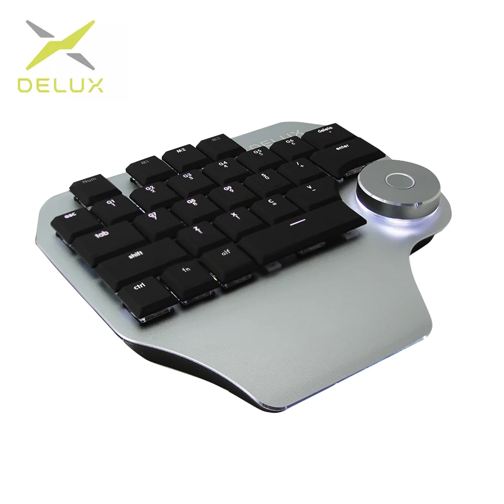 Delux T11 графическая клавиатура для рисования дизайнеров с умным циферблатом