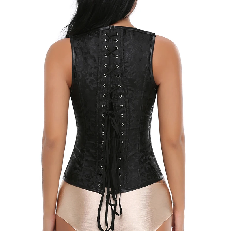 Женские бюстье и корсеты готический корсет жилет на шнуровке с пряжкой топы