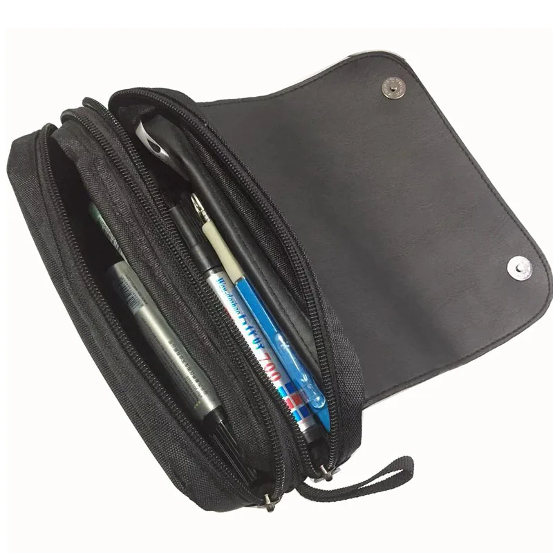 Новинка футляр для карандашей кожаный холщовый органайзер и канцелярских