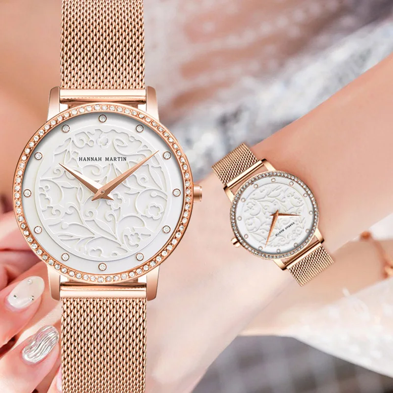 Часы наручные женские Кварцевые водонепроницаемые люксовые брендовые модные