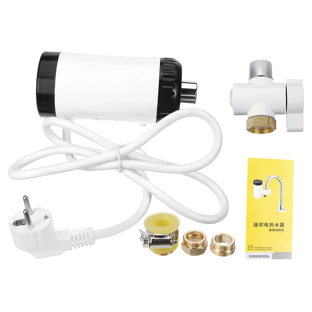 

3000W 220V Instant Tankless Electric Hot Water Heater Faucet Kitchen Temperature Display Instant Cold Heating Tap Water Heater