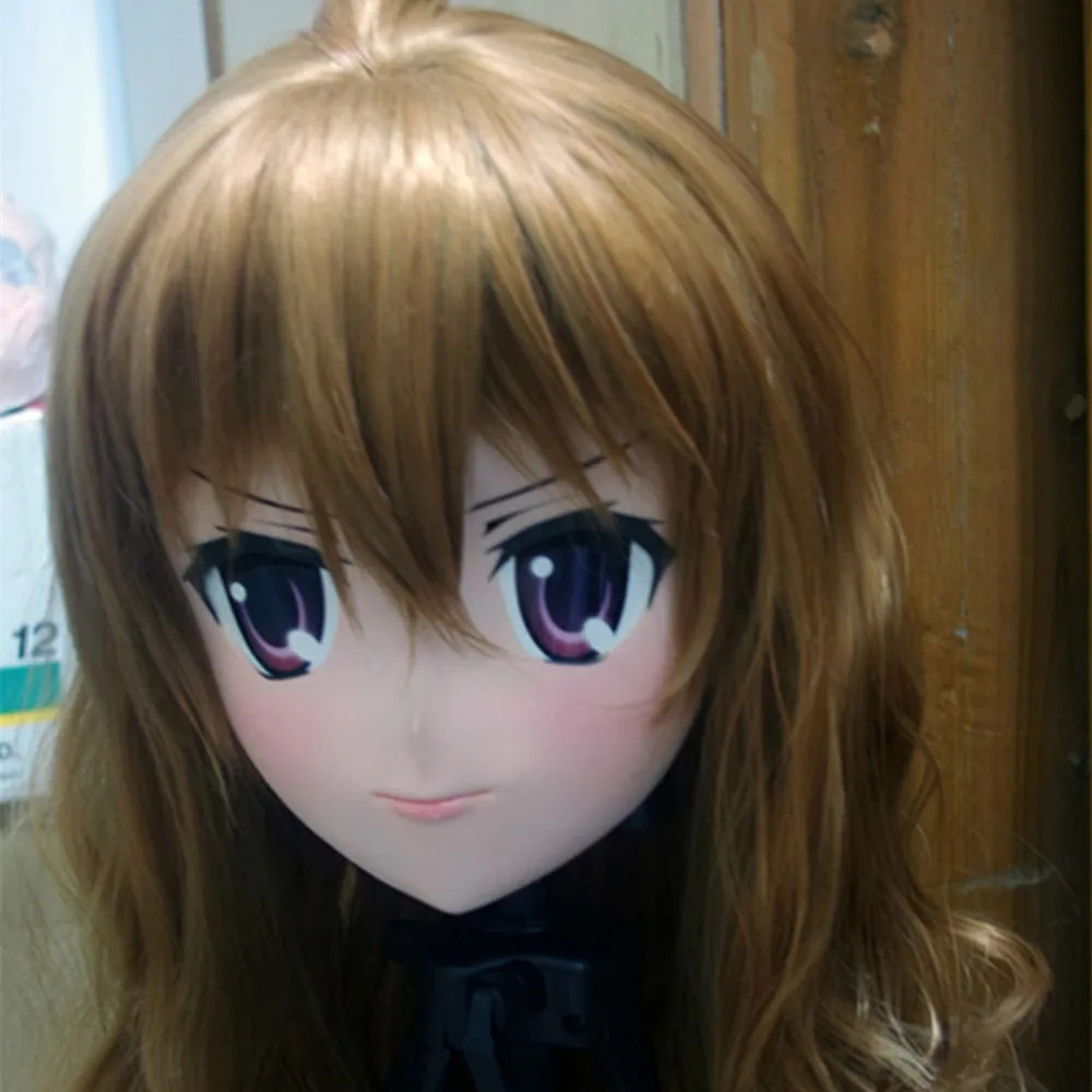 

(C2-038)Top Quality Handmade Kigurumi Silicone Rubber Face Mask Cosplay Kigurumi Masks Crossdresser Doll Japan Anime Role Play