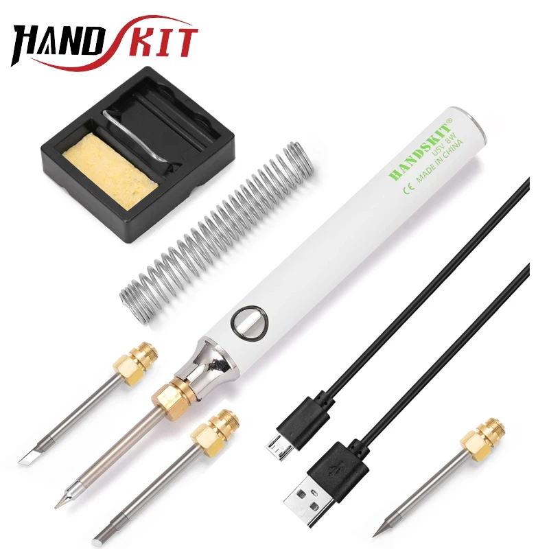 

Original USB Electric Soldering Iron Kits 5V 8W Tin Solder Iron USB Fast Charging Portable Microelectronics Repair Welding Tools