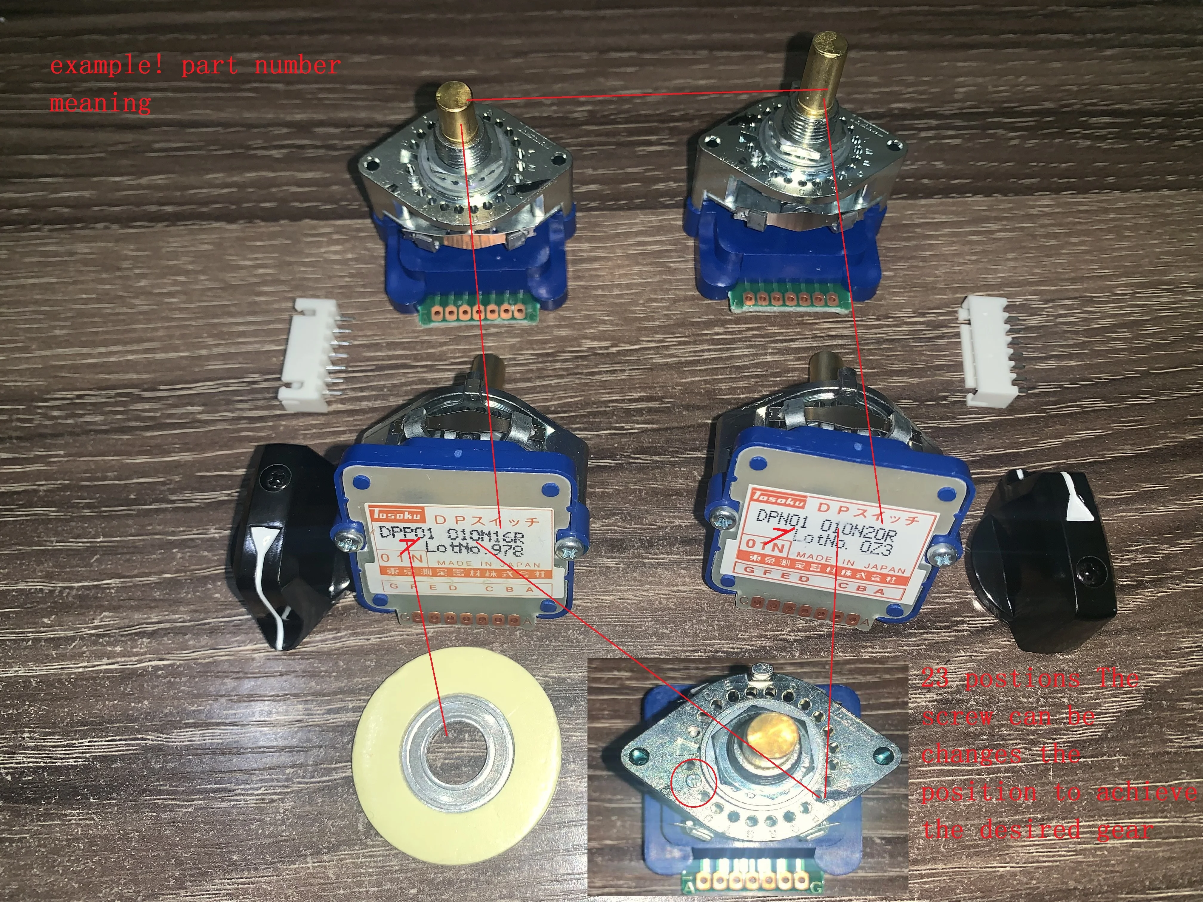 01J поворотные переключатели ленточный переключатель TOSOKU DPN01 Диапазон увеличения