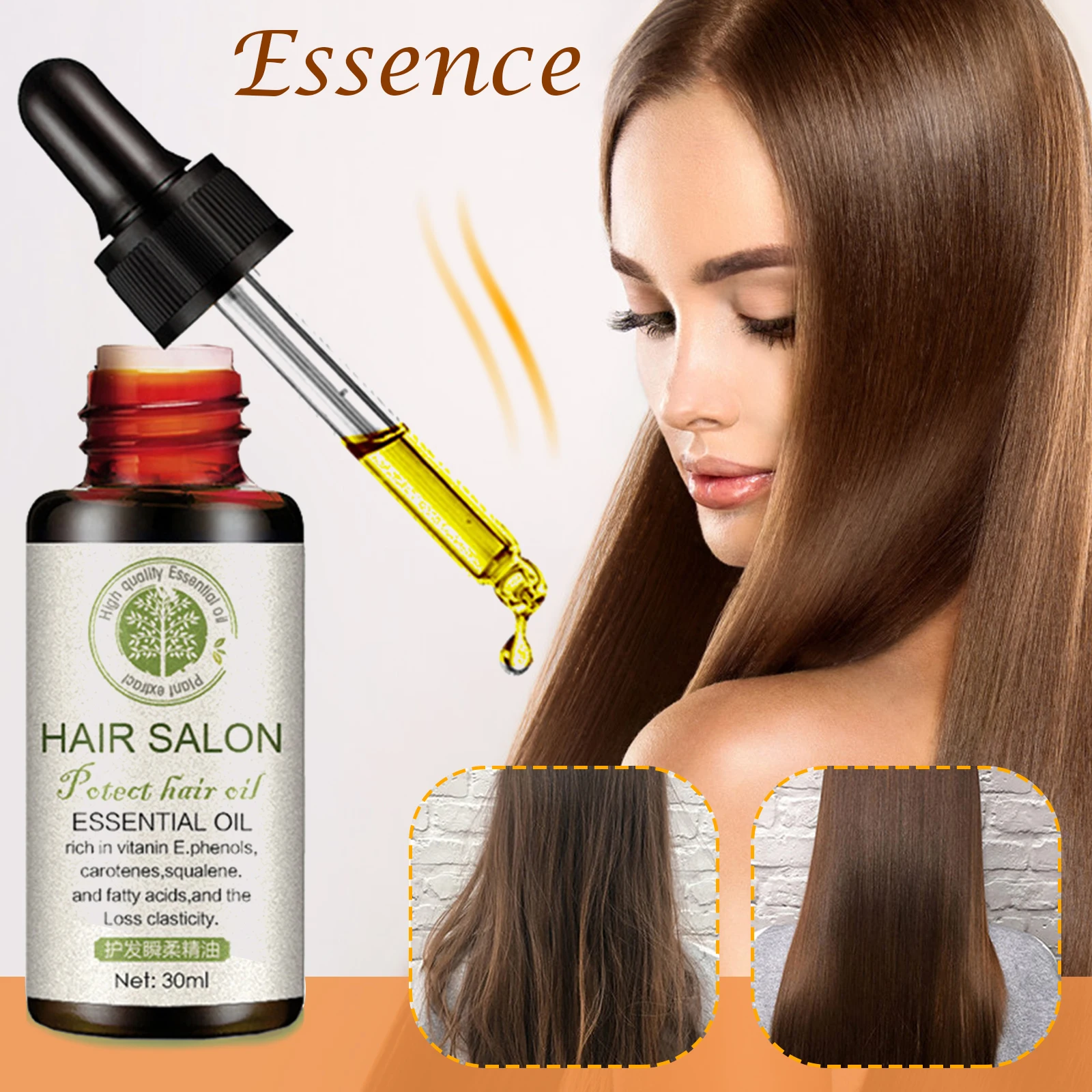 

Hair Essential Oil Jojoba Oil Hair Serums Hair Salon Essential Oil Treatment and Conditioner for Damaged Hair J9