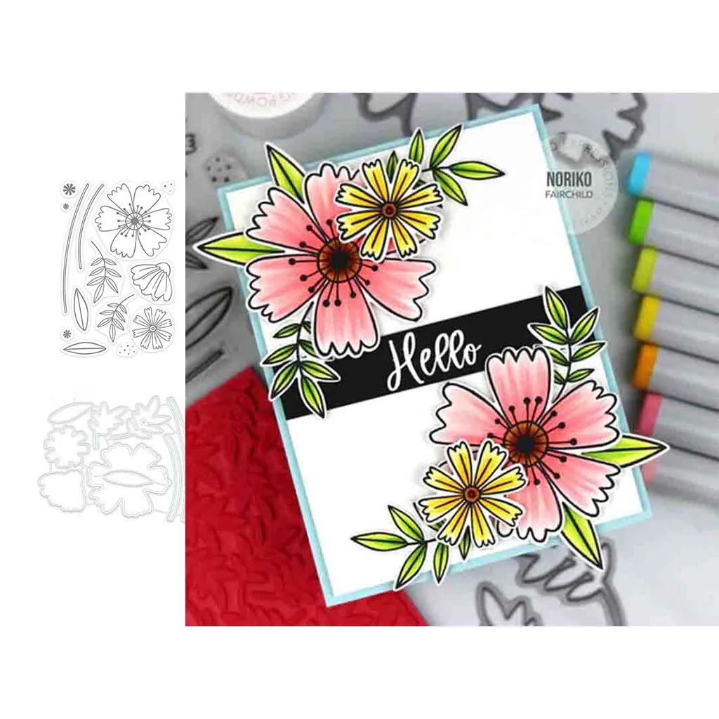 

Blooming Flower Leaves Metal Cutting Dies and Stamps Scrapbooking Craft Stencil DIY Album Paper Make Template Decor New Design