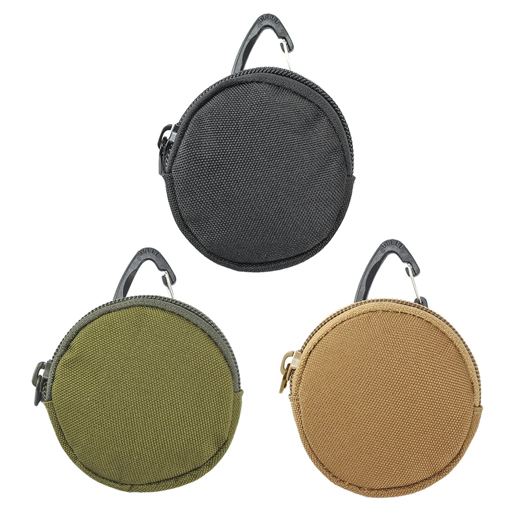 

EDC Pouch Mini Key Wallet Earphone Holder Practical Coin Purse Pouch Tactical Hunting Camping Waist Bag with Hook