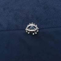 cheny s925 sterling silver april new product lucky eye ring female french light luxury temperament eyelashes eye banquet ring