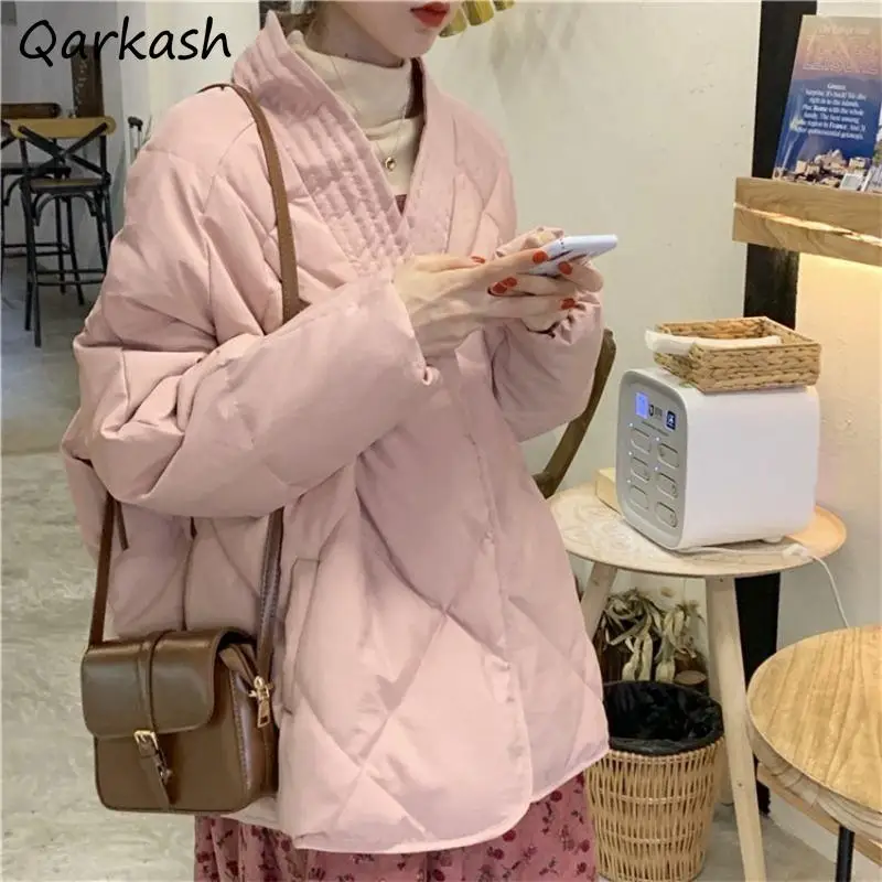 

Parkas Women Autumn High Street Female Fit Preppy Style Stylish Solid Outwear All-match Girlish Sweet Mujer Prevalent Chic Daily