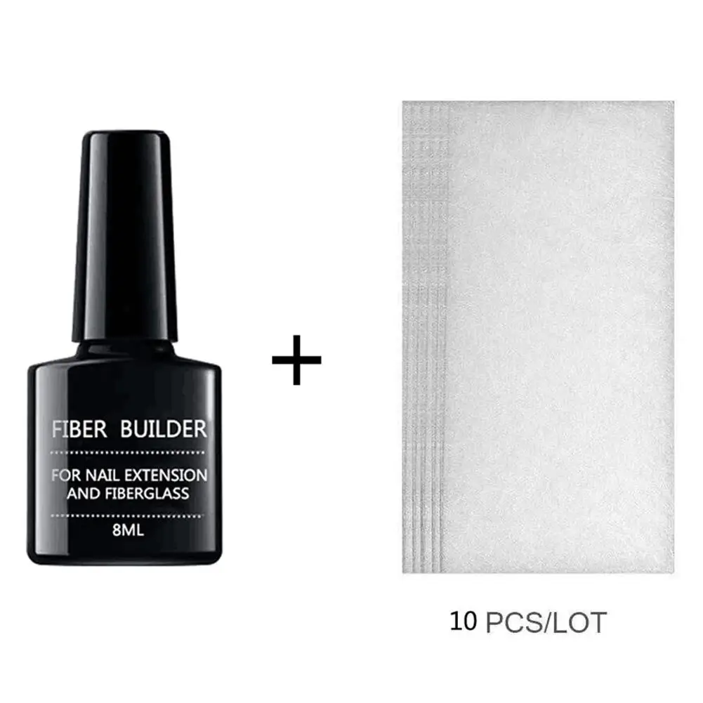 

10 шт., шелковая обертка для наращивания ногтей