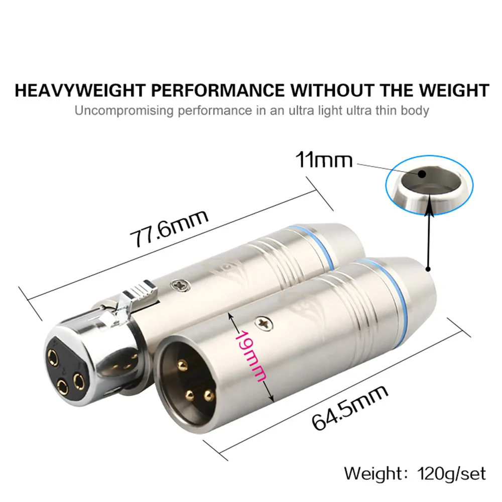 2 шт. в наборе гнездо XLR 3pin Динамик аудио разъем зарядный кабель с разъемом папа