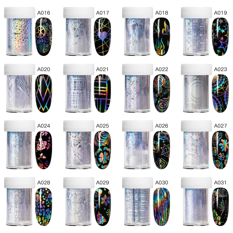 Голографическая фольга для ногтей с четырьмя лилиями | Красота и здоровье