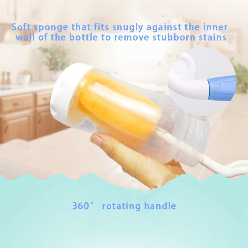 5 шт./компл. щётка для чистки детских бутылочек с поворотом на 360 градусов | Мать и