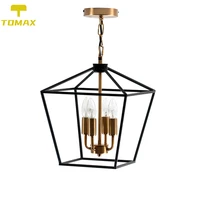 4 heads american country style iron led light chandelier suitable for living room dining room bedroom home lighting hanging lamp