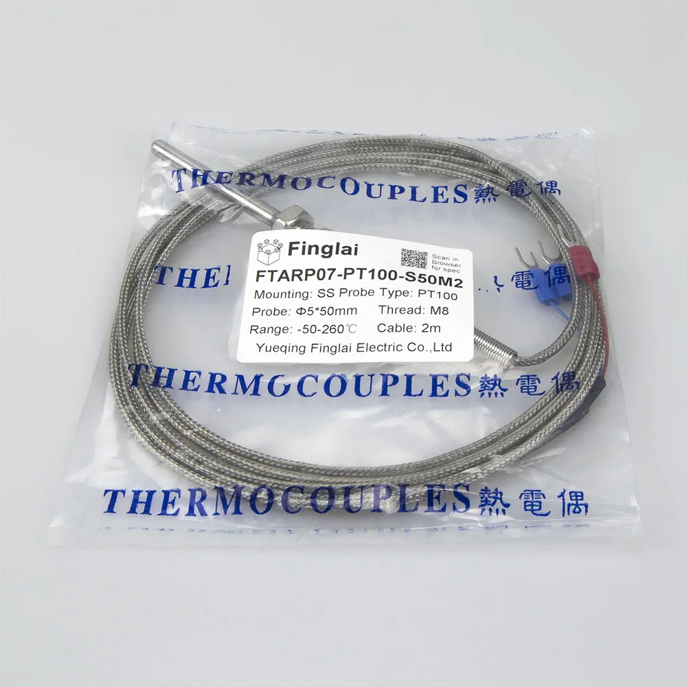Головка зонда с кабелем 2 м длина 50 мм 100 150 200 мм|temperature sensor|probe temperaturesensor temperature |