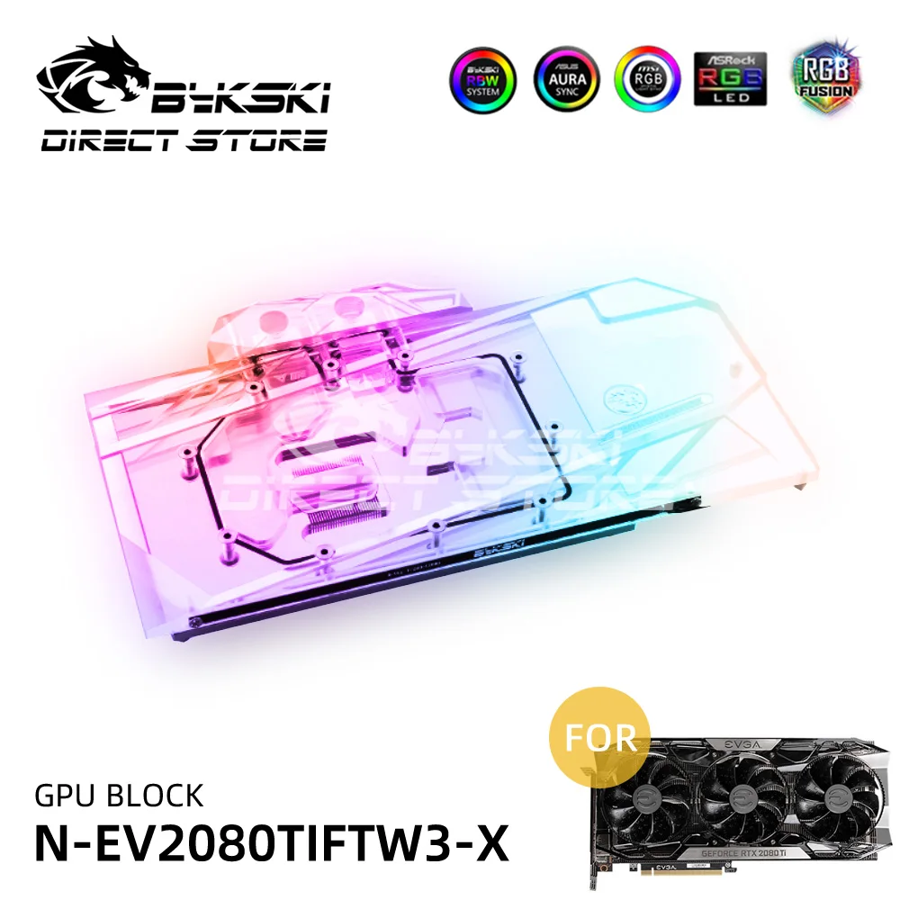 

Bykski ARGB GPU карбоновый фильтр для воды блок для EVGA RTX2080TI FTW3 видеокарты блок кулер ПК водяного охлаждения VGA блок N-EV2080TIFTW3-X