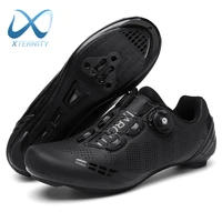 hot sale professional cycling shoes mtb flat bike shoes lightweight self locking racing bicycle sneakers cleat sports shoes men