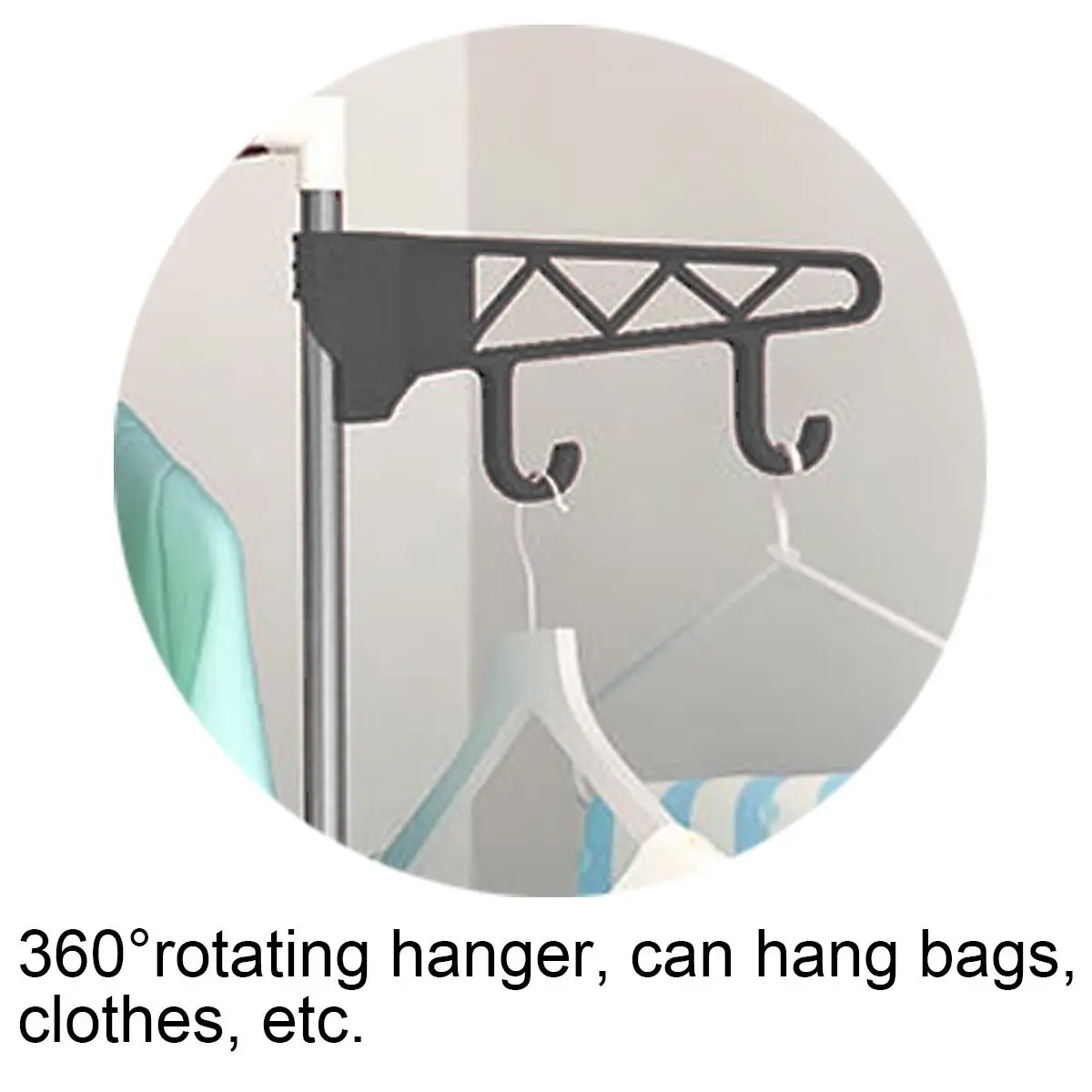 

Bedroom Coat Rack Removable Clothes Hanger Floor Stand Coat Rack with Wheels Black Brown Pink Hanging Clothes Storage Rack Shelf