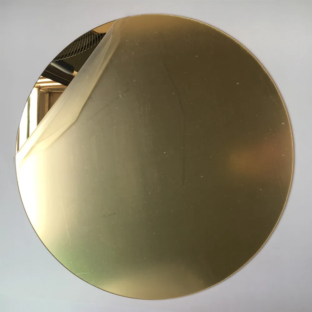 25 шт. OD400x1mm акриловый Золотой зеркальный круглый пластиковый PMMA домашний отель декоративное стекло Miroir Фреска Dekor Ayna не легко сломать