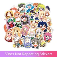 50pcsset japanese style anime cartoon personali glue himouto umaru chan princess kid paper message notebook stickers toys