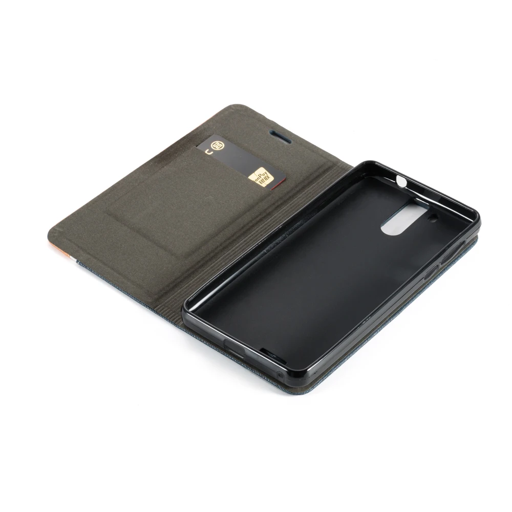 Чехол книжка для Oukitel K6000 Pro роскошный флип чехол с бумажником силиконовый мягкий