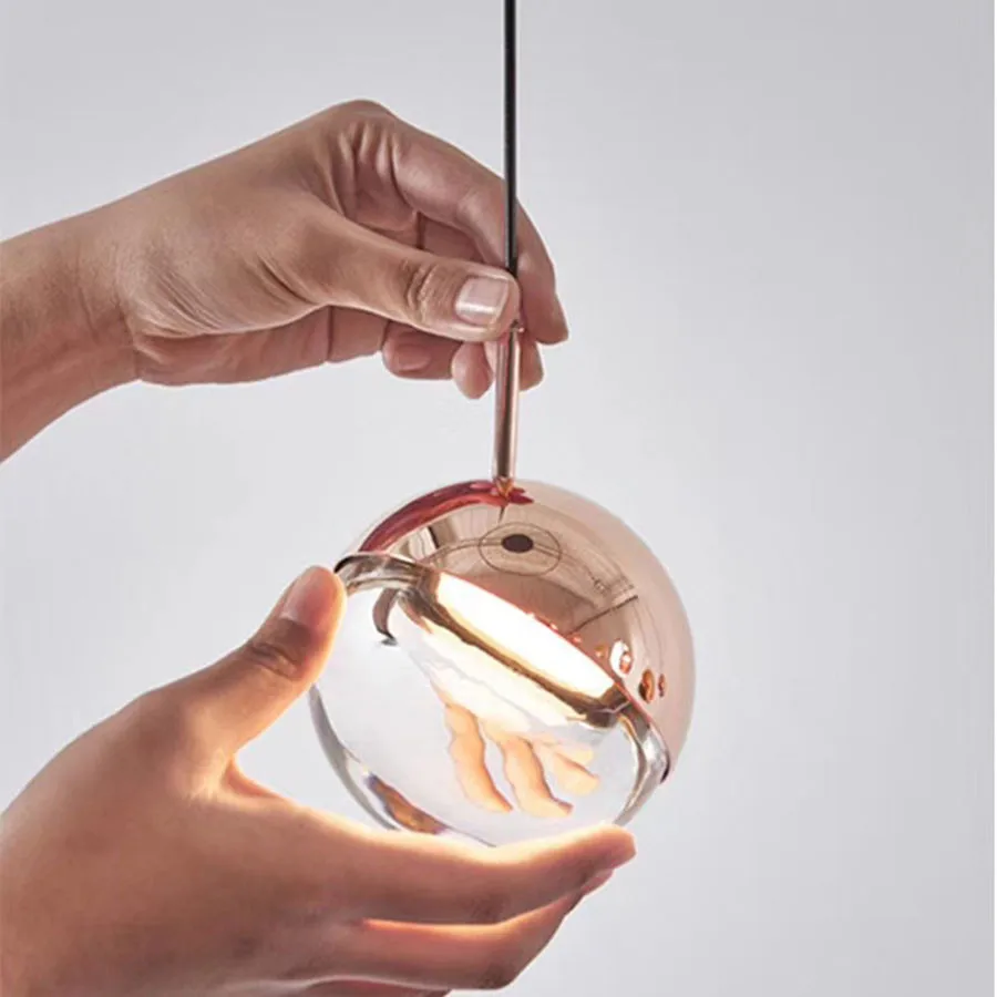 BEIAIDI Nordic Design стеклянные шаровые подвесные светильники Современные креативные