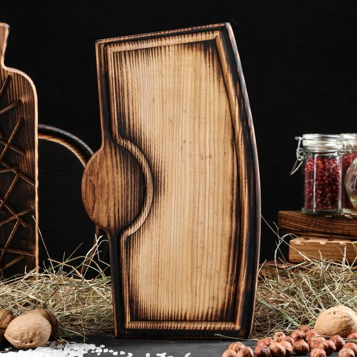 Доска разделочная для подачи &quotСтейк&quot 17х30 см массив ясеня|Измельчающие блоки| |