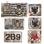 Светоотражающие ИК-нашивки на телефон пейджера, знак вызова, патч, Цифровой Камуфляжный 1236B9, тактические военные значки, нашивка на руку