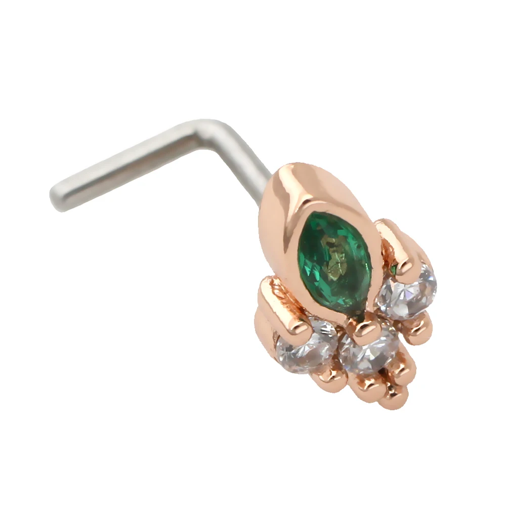 Green Кольца из кубического циркония в форме звезды, 20 г - Окраска металла: Green