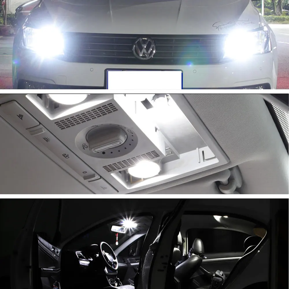

Seker 10Pcs T10 W5W LED Lamp 2835SMD Canbus Auto Interior light for VW Golf Passat Mercedes W212 W210 W203 W204 W205 BMW E60