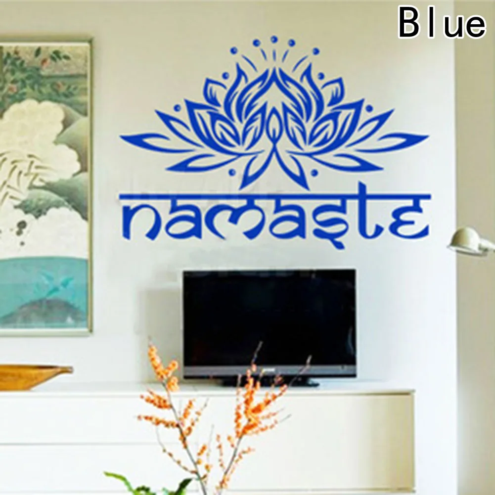 1 шт. цветок настенные наклейки с йогой домашний Декор Гостиная Спальня стены