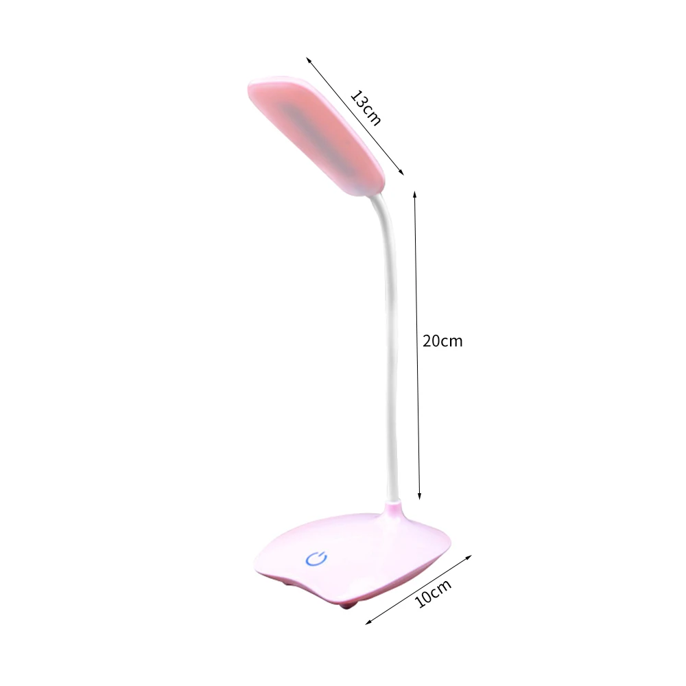 no clip pink Светодиодный настольный светильник USB Перезаряжаемый с затемнением 4000K защита глаз Студенческая лампа для учебы 360 градусов регулируемый светильник для чтения с зажимом - Цвет корпуса: no clip pink
