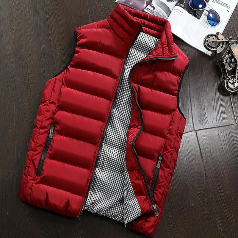 Жилет мужской повседневный плотная безрукавка модное пальто теплая хлопковая