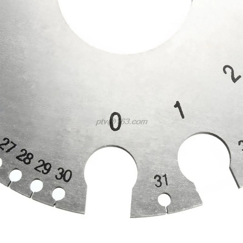 Нержавеющая сталь 0-36 круглый AWG SWG провод Калибр толщина измерительный Лист