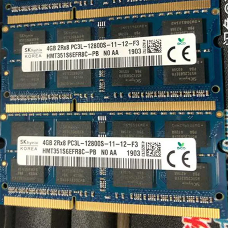 Память для ноутбука Sk hynix ddr3 rams 4 Гб 2Rx8 PC3L 12800S 11 1 35 в DDR3 1600 МГц память
