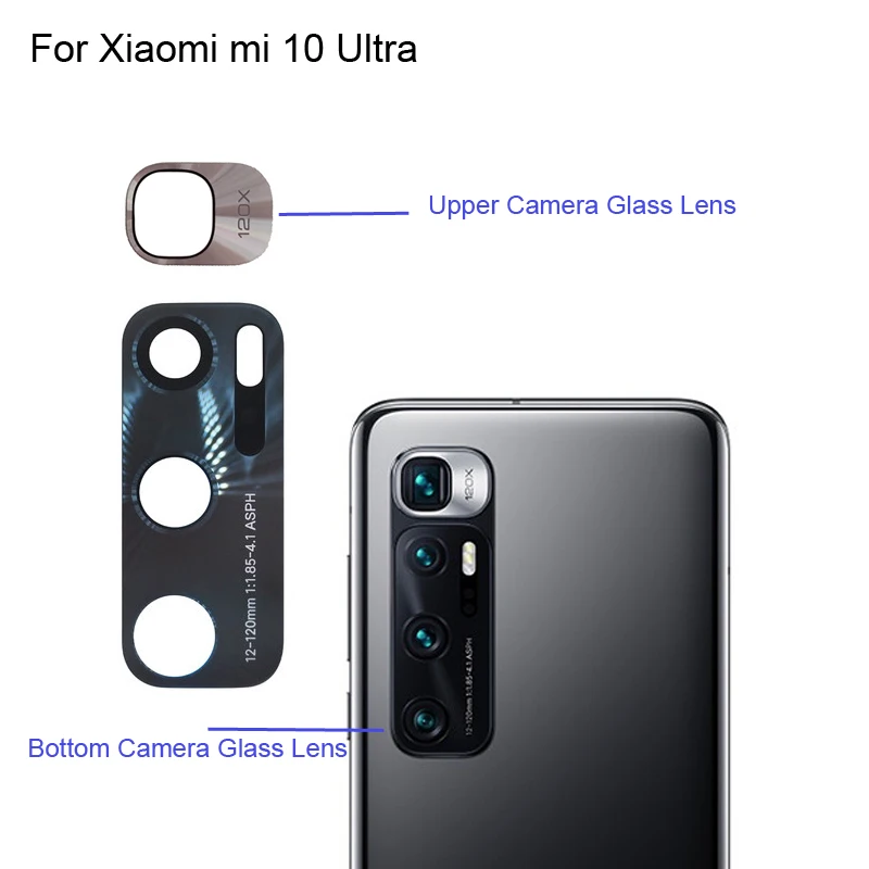 

Запасные части для объектива задней камеры Xiaomi mi 10 Ultra, стеклянные детали для Xiaomi mi10 Ultra test good 10 Ultra