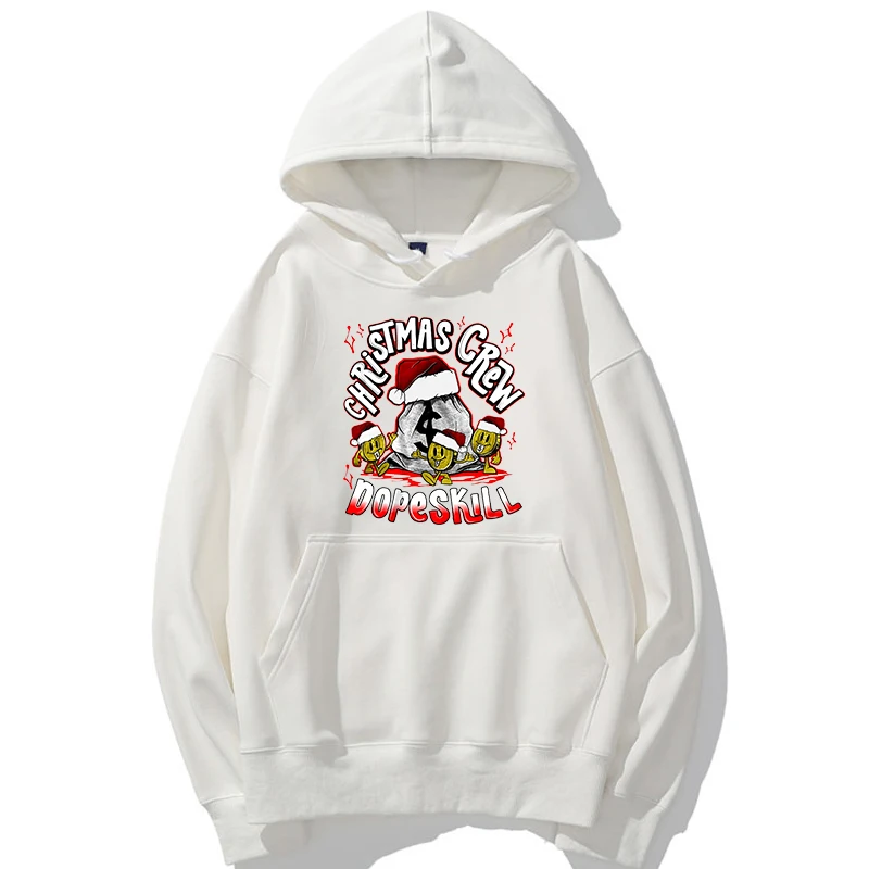 

New Christmas Crew Unisex Winter Women Hoodies 2021 High Quality 100% Cotton Heavyweight Oversize Hoodie