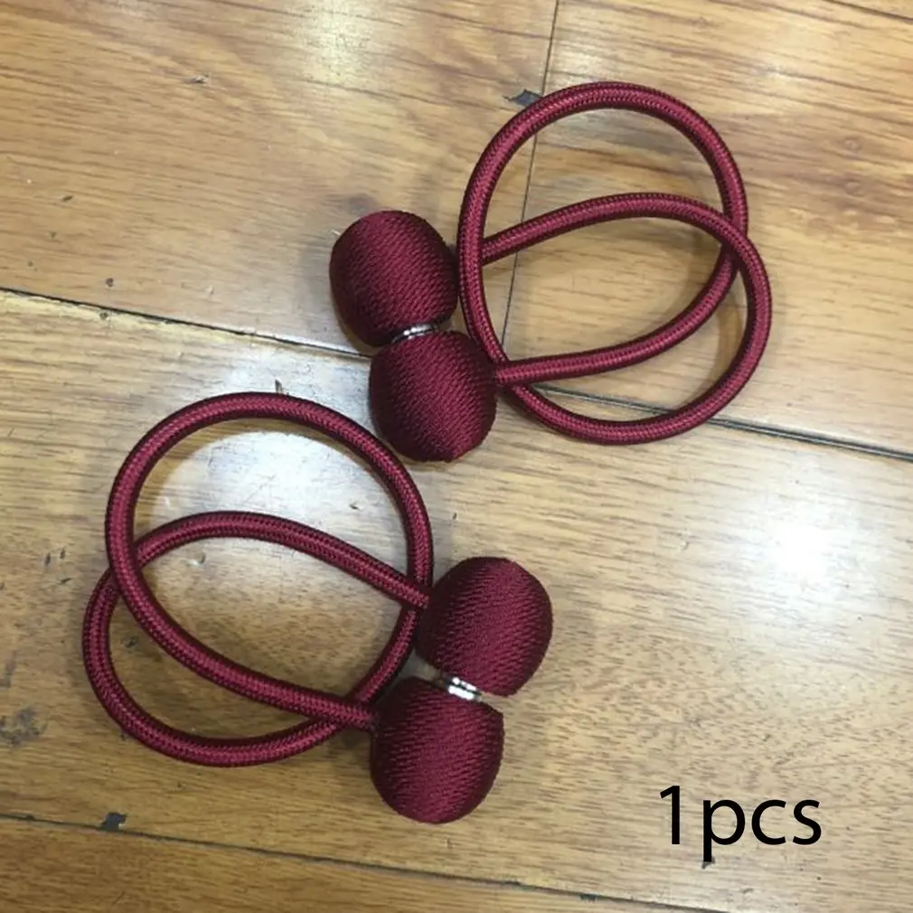 

Hot 1Pc Magnetic Curtain Tieback High Quality Holder Hook Buckle Clip Curtain Tieback Polyester Decorative Home Accessorie