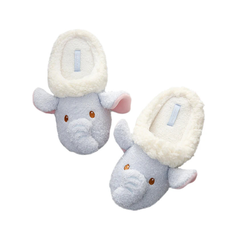 

Зимние теплые мягкие животные Лев Слон серия для дома резиновая подошва Симпатичные Хлопковые женские плюшевые женские