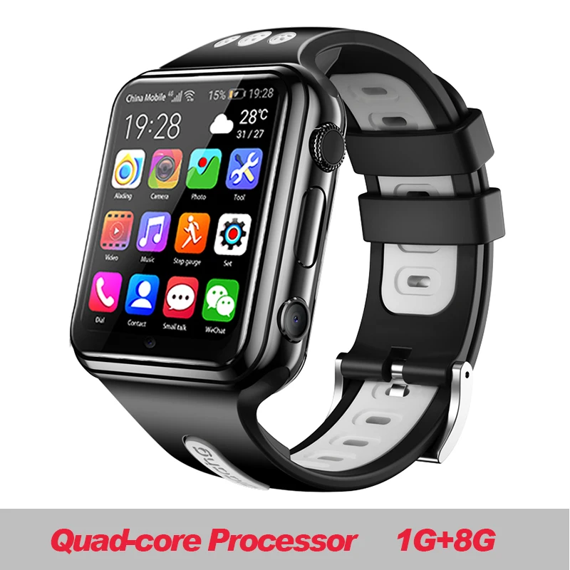 W5 8G black gray 696, 4G, gps, Wi-Fi, для студентов/детей, Смарт-часы, телефон H1/W5, система android, приложение, установка, Bluetooth, умные часы, 4G, sim-карта - Цвет: W5 8G black gray